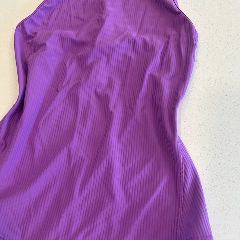 Lululemon Purple Ribbed Racerback Tank size 2 - Picture 3 of 5
